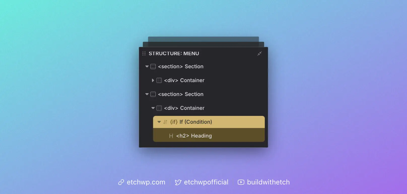 Etch Condition Element