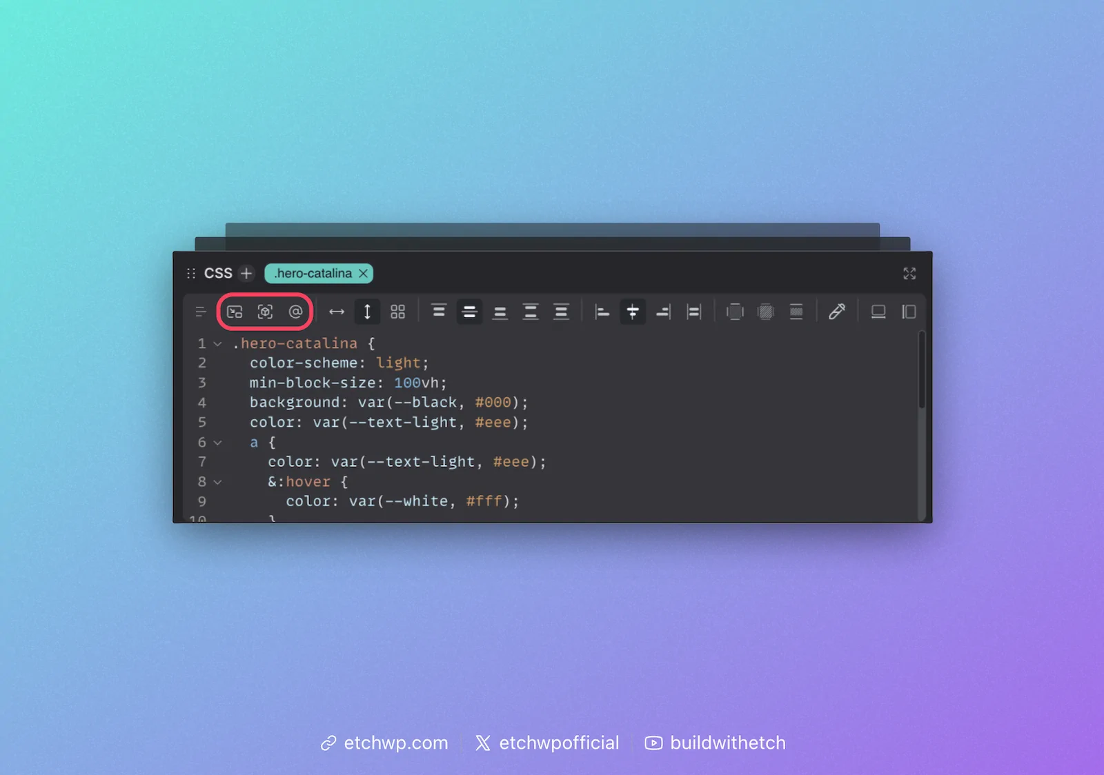 Etch Responsive Controls