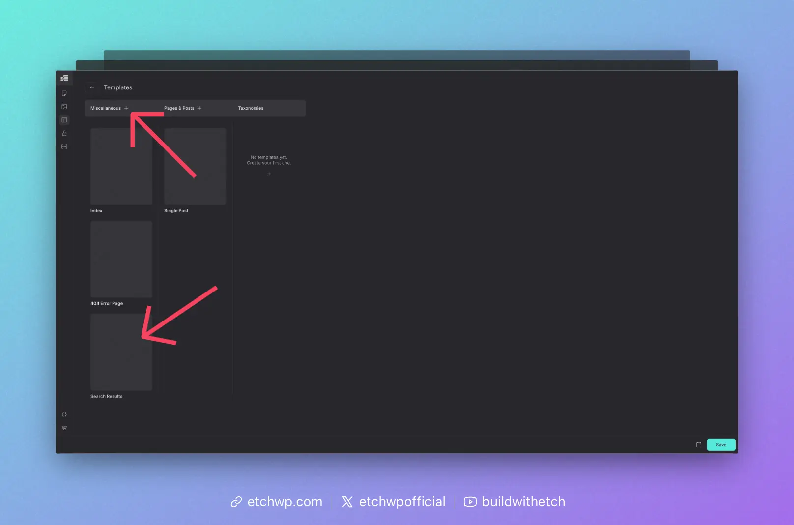 Search Results Template in Etch